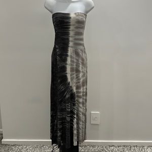 Tie dyed Maxi dress, can also fold down to wear as maxi skirt.